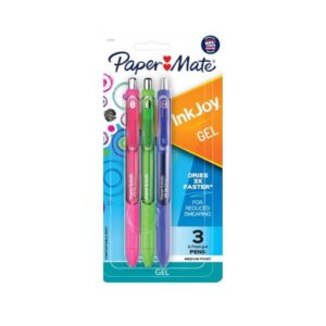 Caneta Inkjoy Gel Retrátil 0.7mm PAPER MATE - BLISTER 3 UND