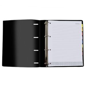 Fichário Universitário Line All Black DAC
