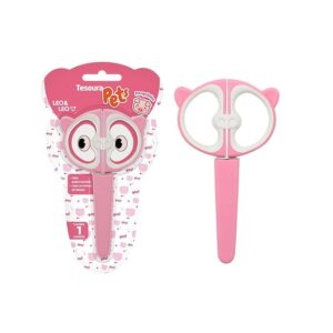 Tesoura Escolar Pets LEO E LEO - BLISTER