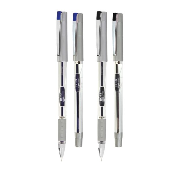Caneta Gel Boss 0.55 Azul e Preta LEO E LEO - Display 16 UND