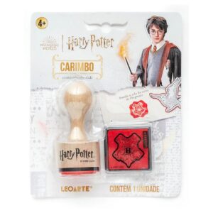 Carimbo Selo Carta Hogwarts Harry Potter c/ 1 Carimbo + 1 Almofada LEO E LEO - BLISTER