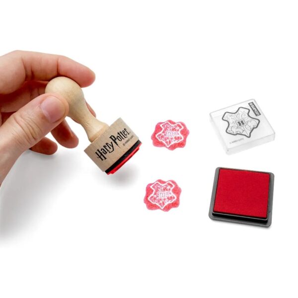 Carimbo Selo Carta Hogwarts Harry Potter c/ 1 Carimbo + 1 Almofada LEO E LEO - BLISTER