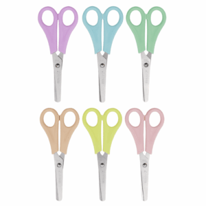 Tesoura Escolar Plus Pastel Trend LEO E LEO - CX 24 UND