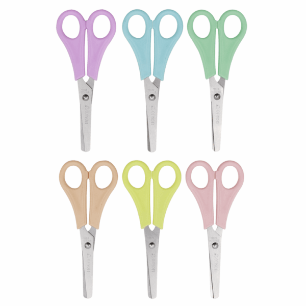 Tesoura Escolar Plus Pastel Trend LEO E LEO - CX 24 UND