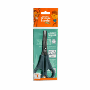 Tesoura Escolar Plus Inox 130Mm - LEO E LEO - 4 UND