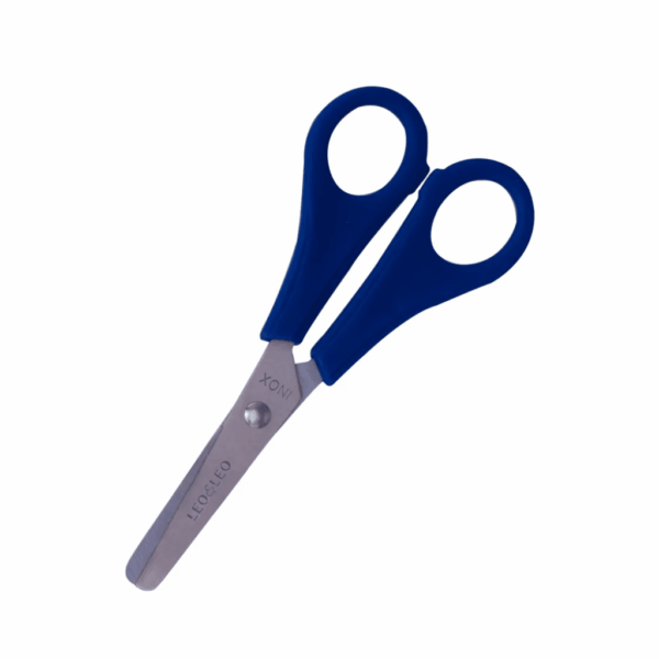 Tesoura Escolar Plus Inox 130Mm - LEO E LEO - 4 UND