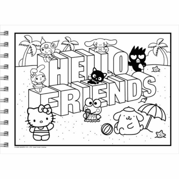 Livro de Colorir Hello Kitty And Friends - CIRANDA - UND