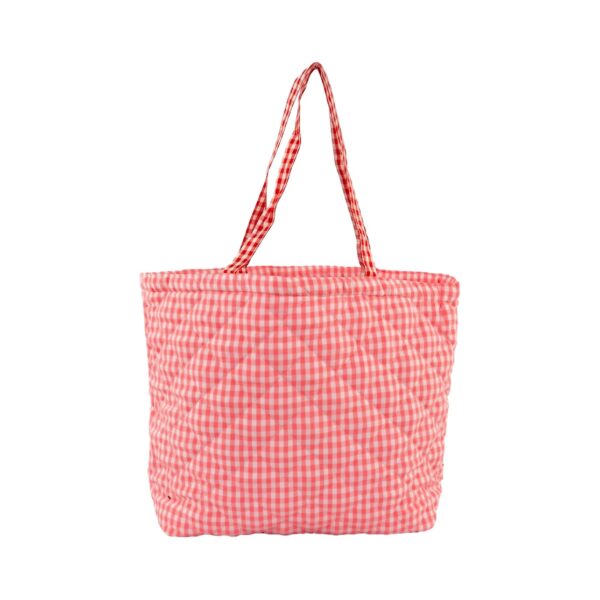 Bolsa Retrô G Laço Rosa Xadrez 48x17x39cm - FLORIE - UND