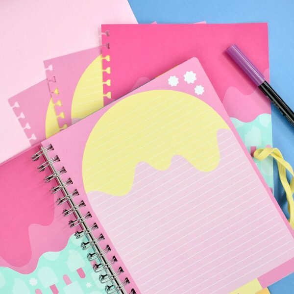 Refil Caderno Smart Colegial Hello 48 Folhas Rosa DAC