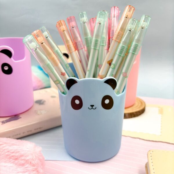 Copinho Porta Canetas c/ Suporte Celular Panda - BRANCO