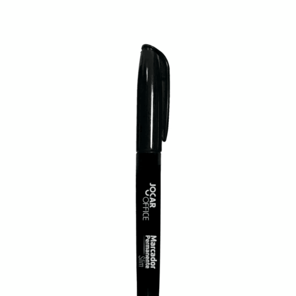 Marcador Permanente Preto Slim Jocar Office