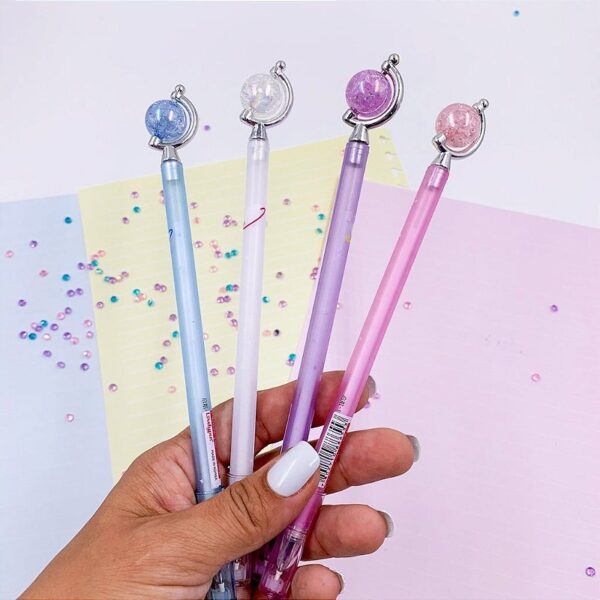 Caneta Fofa Planeta Cristal Lovelypen