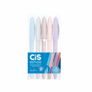Caneta Esferográfica Echo 0.7mm 5 Und - CIS - BLISTER