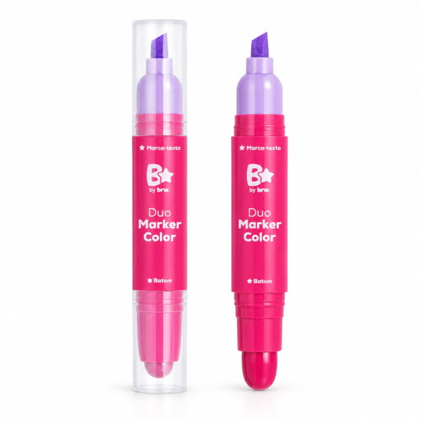 Make Marca-Texto + Lip Stick Duo Color - BRILHAE - UND