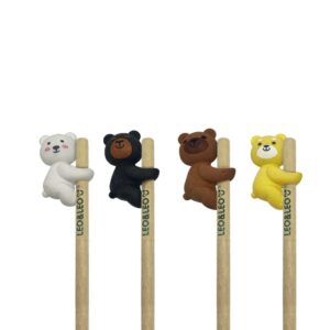 Lápis c/ Borracha Ursinhos Leo e Leo - Kit 4 Und