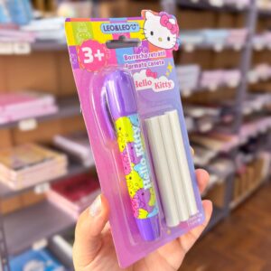 Borracha Caneta Retrátil Hello Kitty NOVA - LEO E LEO - BLISTER