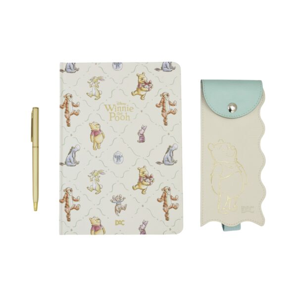 Conjunto Criativo Caderno 80 fls, Estojo e Caneta Ursinho Pooh - DAC