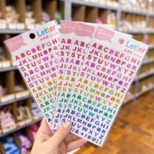 Cartela de Adesivos p/ Scrapbook Letras - IMPORTADO - UND