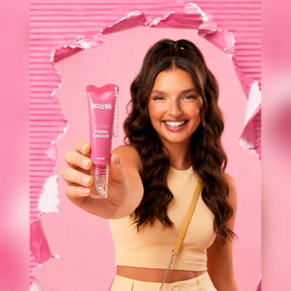 Make Lip Balm Matte Smooth 12ml - BRILHAE - UND