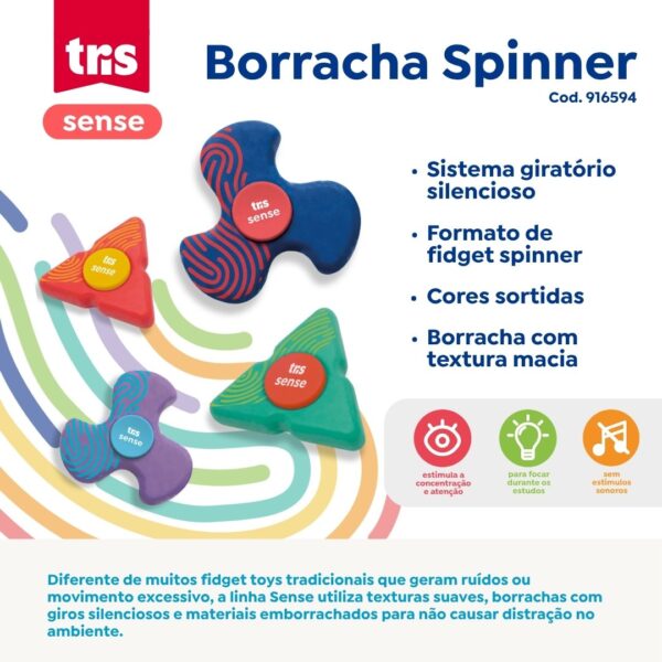 Borracha Spinner Sense - TRIS - UND