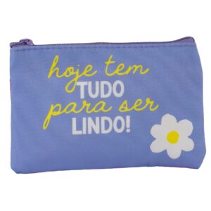 Porta Coisinhas e Moedas "HOJE TEM TUDO" 10x14x1cm - FLORIE - UND