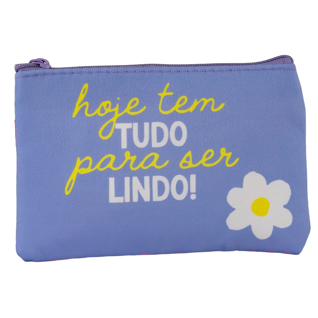 Porta Coisinhas e Moedas "HOJE TEM TUDO" 10x14x1cm - FLORIE - UND