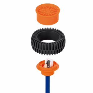 Apontador Plástico e Borracha Xtreme BRW - Display 12 UND