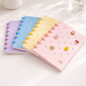 Caderno de Disco Pastel PINS A5 80 Fls 8 discos 15x21,2cm - IMPORTADO - UND