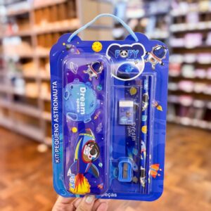 Kit Escolar Pequeno Astronauta 6 Peças - FOFY - BLISTER