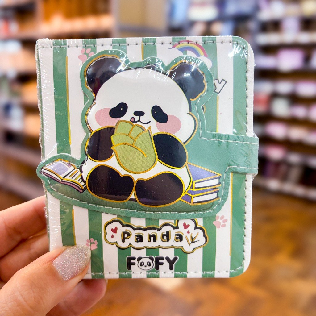 Caderno LUXO c/ Fechamento Panda 10x9x2cm - FOFY - UND