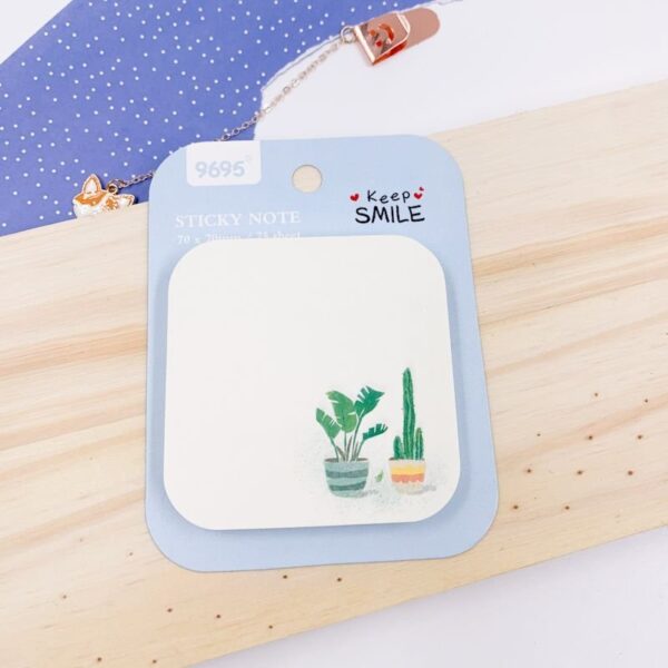 Bloco de Notas Adesivado 76 x76mm Cactus - IMPORTADO - UND