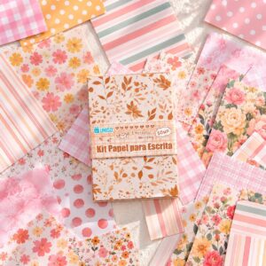Kit Papel para Colagem SCRAPBOOK 5,6x8,3cm 50 Fls - UNISO - UND