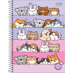 Caderno Universitário Espiral PEPPER FEMININO 10M 160 fls - TILIBRA - UND