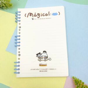 Caderno A5 Espiral Reposicionável Magical Cat 64 fls 14,2x20,5cm - IMPORTADO - UND