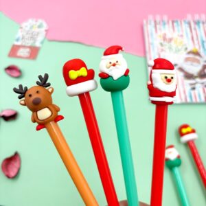 Caneta Fofa Natal Mágico - Pacote 6 Und