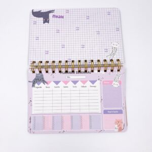 Planner com Espiral Fofuras 52 Fls 188 x 125mm Importado