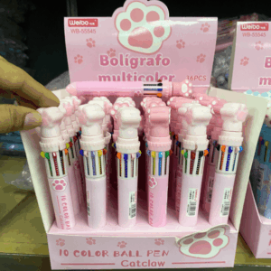 Caneta 10 Cores Patinhas
