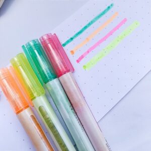 Marca Texto Glitter 4 Cores
