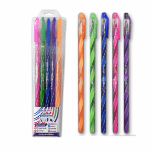 Caneta Esferográfica Perfumada Wow 0.7mm Jocar Office/leo e leo - Blister 5 Und