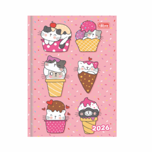 Agenda Costurada 12,3 x 16,6 cm SPICE FEMININA 2026 - TILIBRA - UND