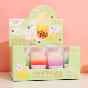 Borracha Bubble Tea Milk Canudinho