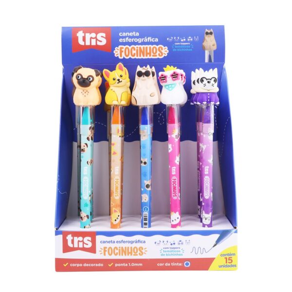 Caneta Esferográfica 1.0 Focinhos TRIS