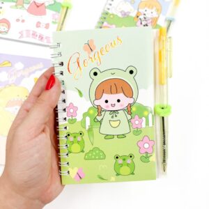 Mini Caderno Espiral Menininhas c/ Caneta