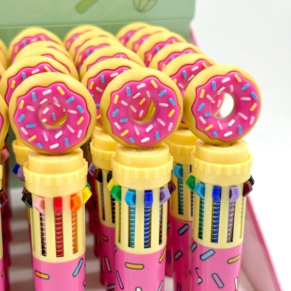 Caneta 10 Cores Donuts