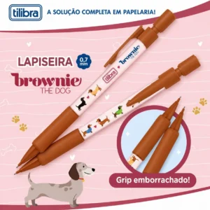 Lapiseira 0.7mm Brownie The Dog - TILIBRA - UND