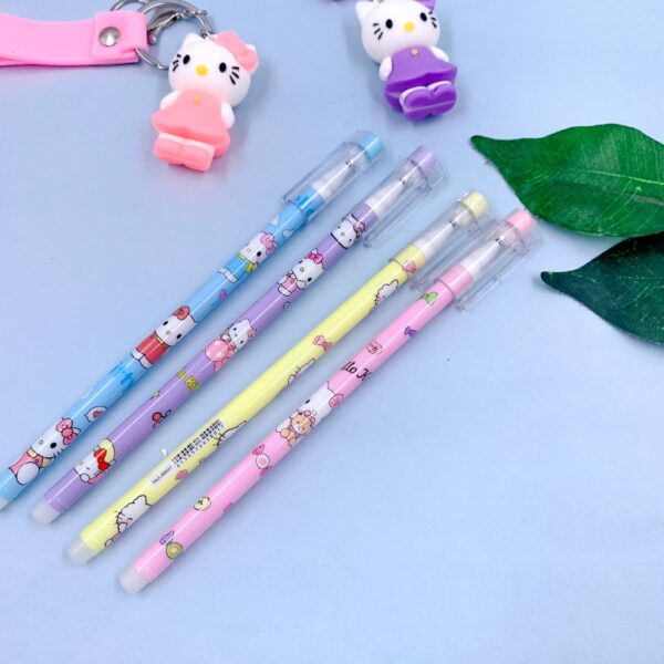 Caneta Fofa Apagável Hello Kitty - Blister 12 Und