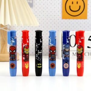 Caneta Borracha Super Heróis - UND