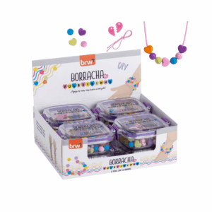 Borracha BFF Pulseirinha - BRW - DISPLAY C/ 8 POTES