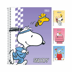 Caderno Universitário Espiral Fit 1M 80 fls SNOOPY - TILIBRA - UND