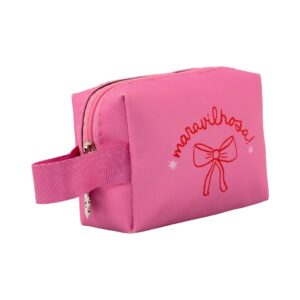 Bolsinha Porta-Moedas Rosa "MARAVILHOSA!" 10x5x7,5cm - FLORIE - UND